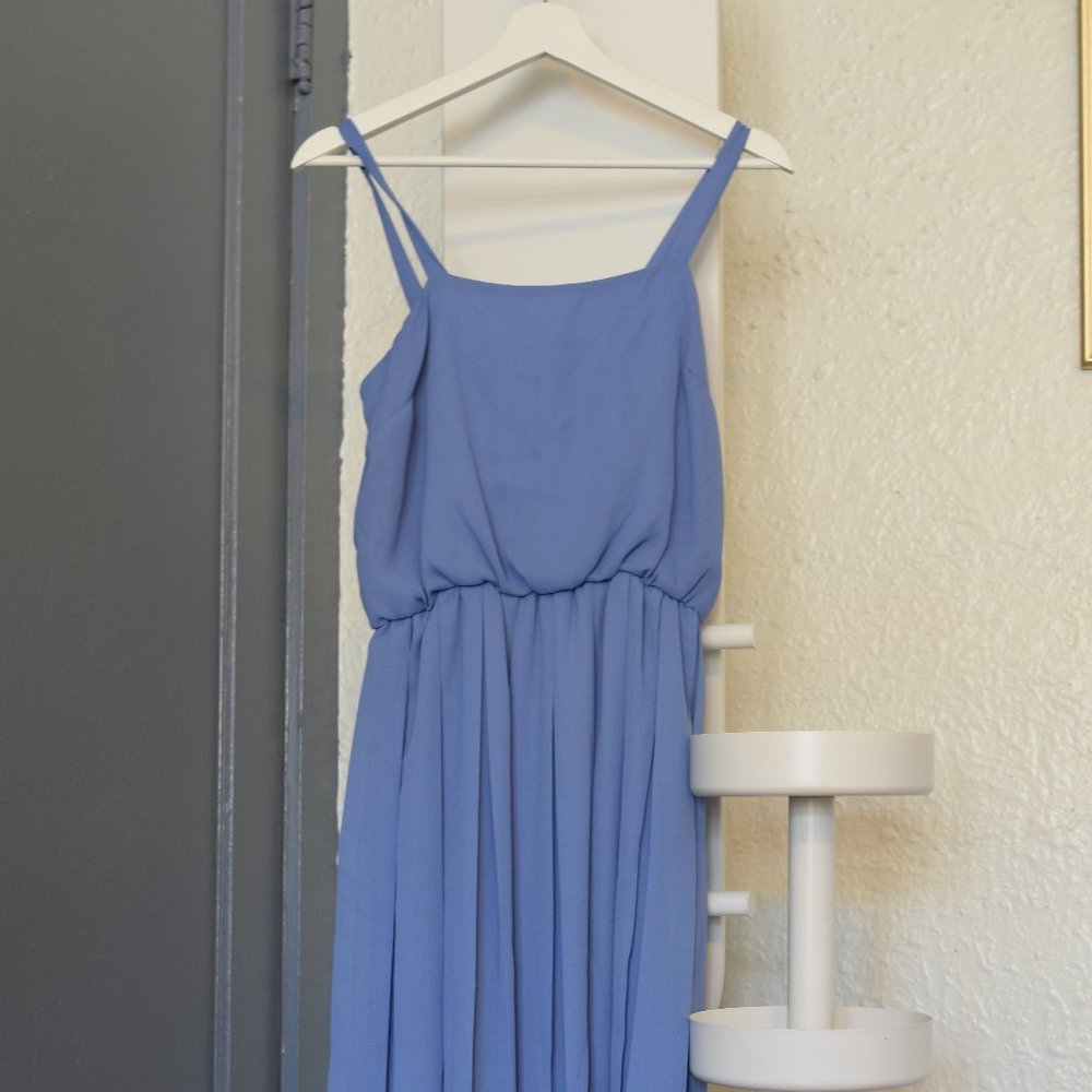 Perfect condition midi length periwinkle gown